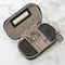 Ruby + Cash Black Faux Leather Zippered Travel Jewelry Organizer Box